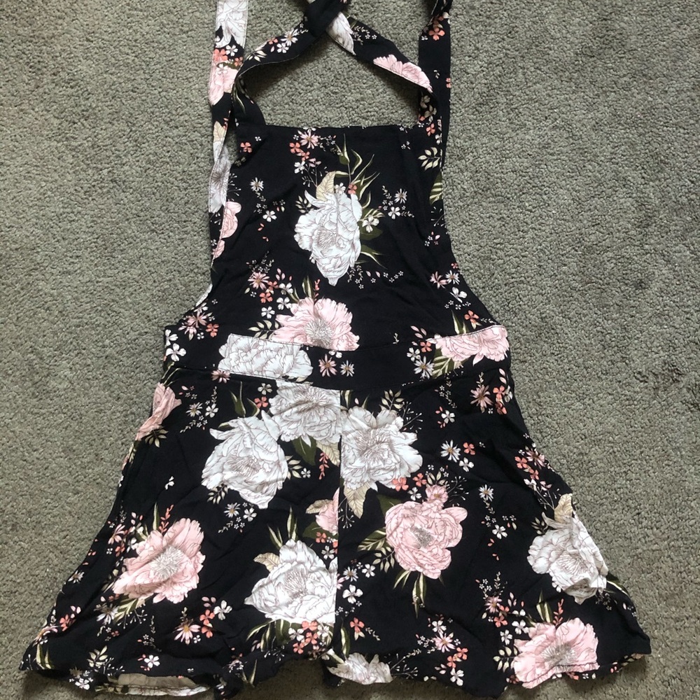 H&M floral overalls